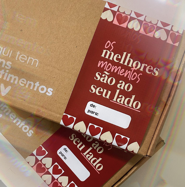 Caixa presente especial namorado