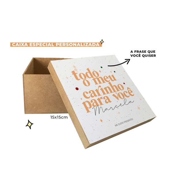 Caixa Personalizada para Presentear - 15x15x10cm