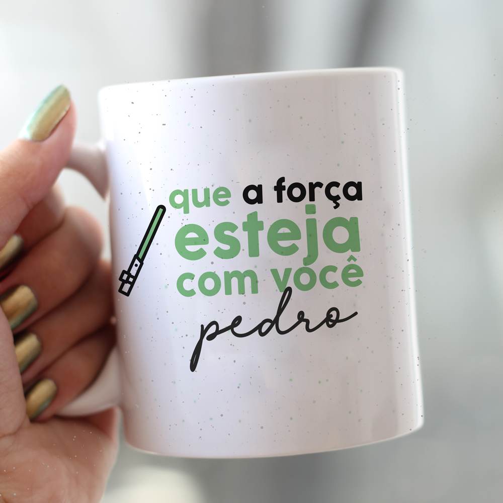 Caneca personalizada - Que a força esteja com você