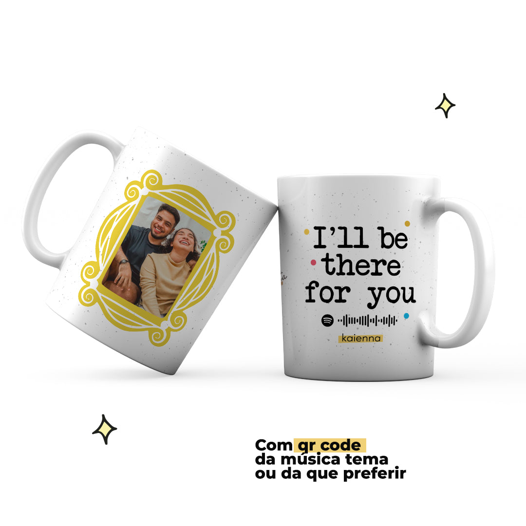 Caneca Personalizada Friends com qr code