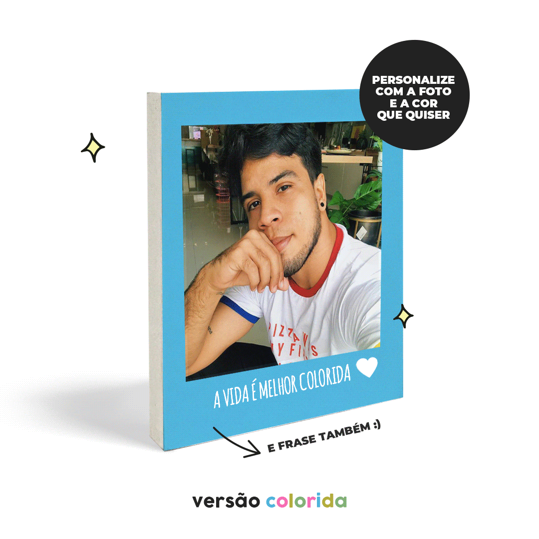 Polaroid de mesa personalizada - COLORIDA - Me Gusta Presentes