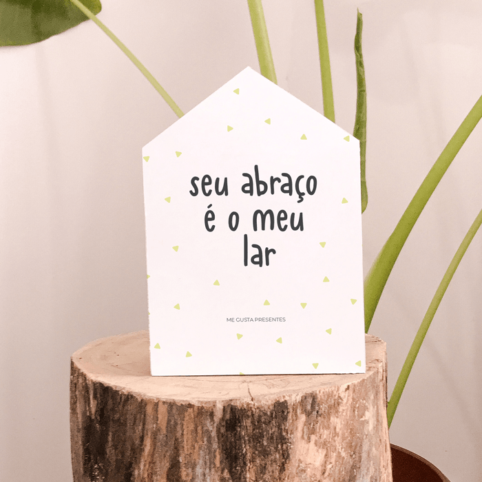 Quadro decorativo com frase personalizada - Me Gusta Presentes